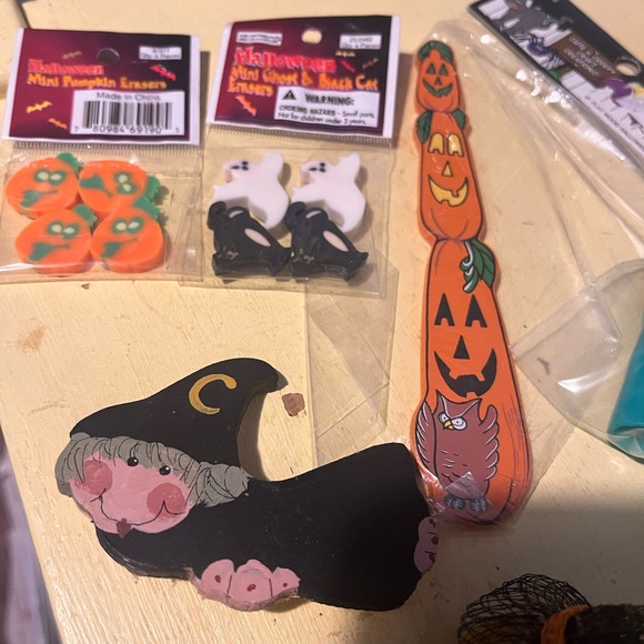 Vintage Halloween Basket craft supplies LOT - Picture 15 of 16